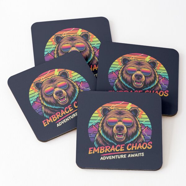 Item preview, Embrace Chaos – Adventure Awaits Bear Design designed and sold by Dogandesighn.