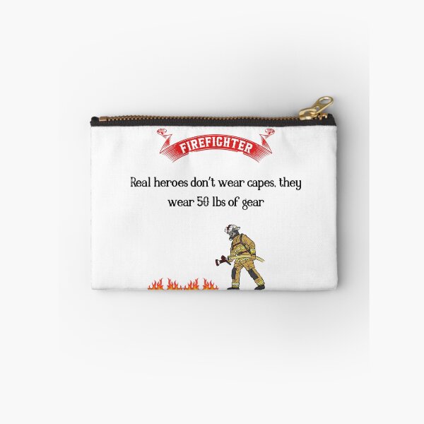 Item preview, Funny Firefighter Quote Real Hero Gear Design designed and sold by FunSticky14.