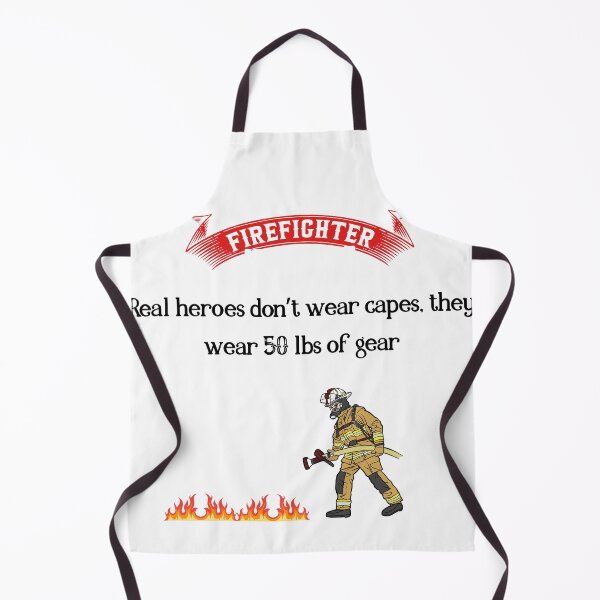 Item preview, Funny Firefighter Quote Real Hero Gear Design designed and sold by FunSticky14.