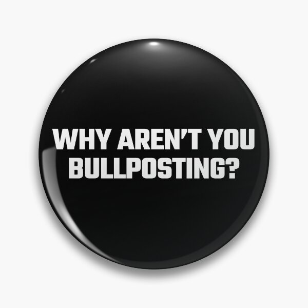 Item preview, Why Aren't You Bullposting? - White Text designed and sold by Fight The Shirts.