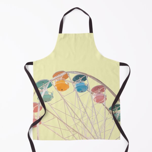 Item preview, Pastel Ferris Wheel Against Soft Yellow designed and sold by Arturo Daniel Garcia Palomo.