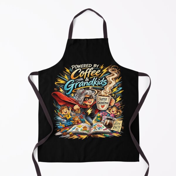 Item preview, Powered by Coffee and Grandkids Funny Grandma Shirt | Coffee Loving Nana Gift | Grandma Humor designed and sold by TKOprintdesigns.