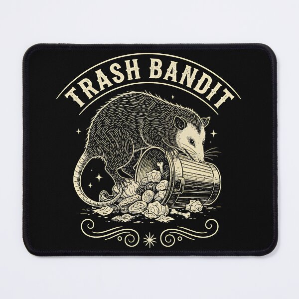 Item preview, Vintage Trash Bandit Opossum Line Art Design designed and sold by NatureUnleashed.