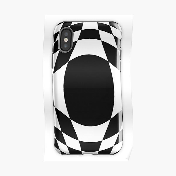 #black, #white, #chess, #checkered, #pattern, #abstract, #flag, #board Poster
