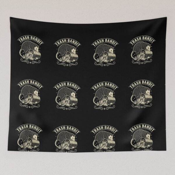 Item preview, Vintage Trash Bandit Opossum Line Art Design designed and sold by NatureUnleashed.