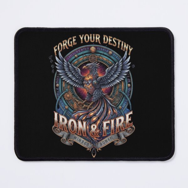 Item preview, Forge Your Destiny – Iron & Fire Phoenix Design designed and sold by Dogandesighn.