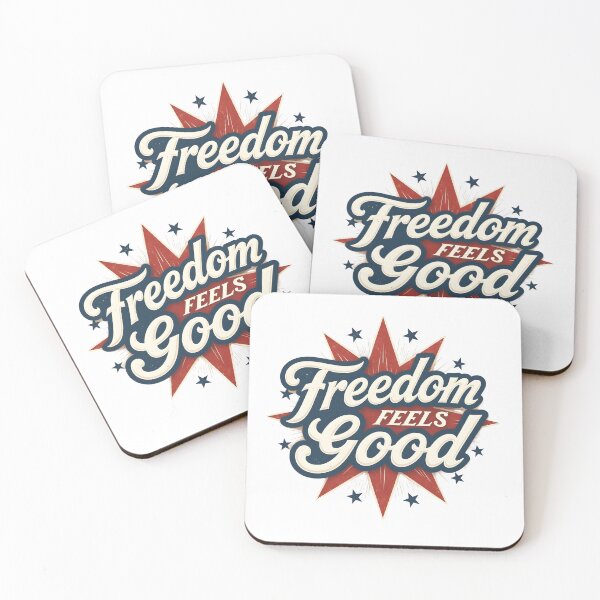 Item preview, Freedom Feels Good – Retro Patriotic Typography Design designed and sold by relso.