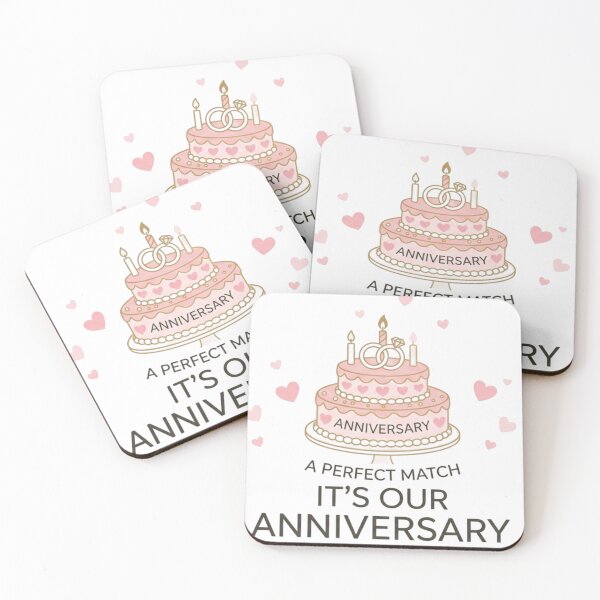 Item preview, A Perfect Match: Minimalist Anniversary Celebration Cake designed and sold by Wear Sculpt.