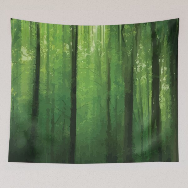 Item preview, Serene Sunlit Forest Landscape designed and sold by Arturo Daniel Garcia Palomo.