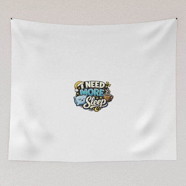 Item preview, I Need More Sleep Funny Quote – Tired Introvert Humor Design for Coffee Lovers & Sleepy People designed and sold by ArtWaveStudio8.