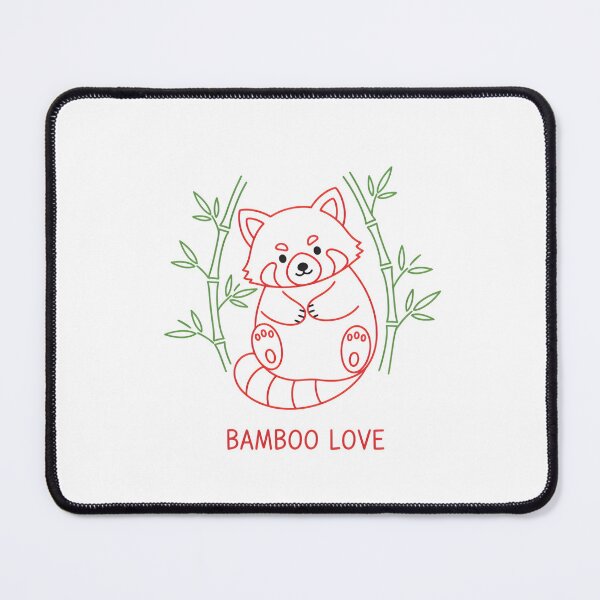 Item preview, Bamboo Love Playful Red Panda Minimalist Art designed and sold by NatureUnleashed.
