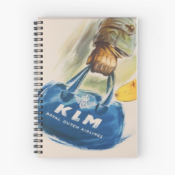 Item preview, A stylish vintage-inspired travel design celebrating KLM Royal Dutch Airlines sticker designed and sold by PIXEL POP DESIGNS - Beyond the Norm!.