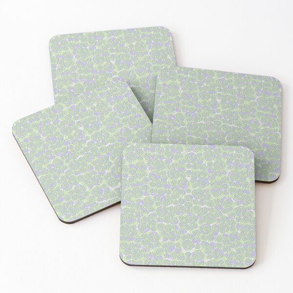 Item preview, green and blue 3D swirls designed and sold by gigi's geometric art.