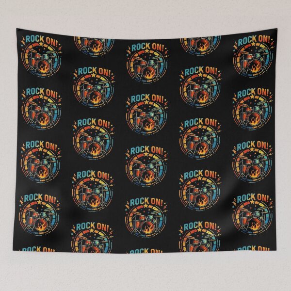 Item preview, Rock On! – Energetic Drum Set Design designed and sold by Dogandesighn.