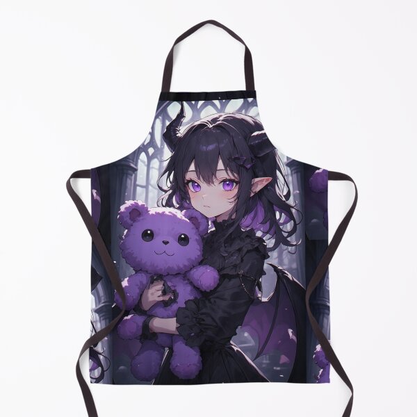 Item preview, Gothic demon girl and teddy bear designed and sold by ArtsJulian.