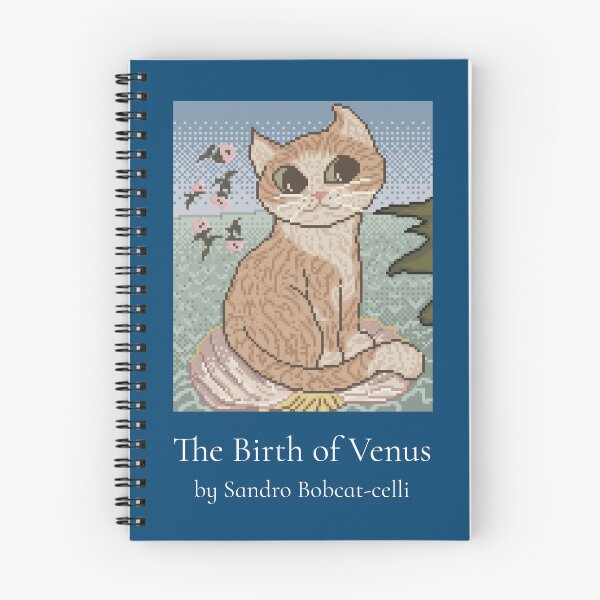 Artikelvorschau, Die Geburt der Venus von Sandro Bobcat-celli Funny Cat entworfen und verkauft von Sachie's Studio.