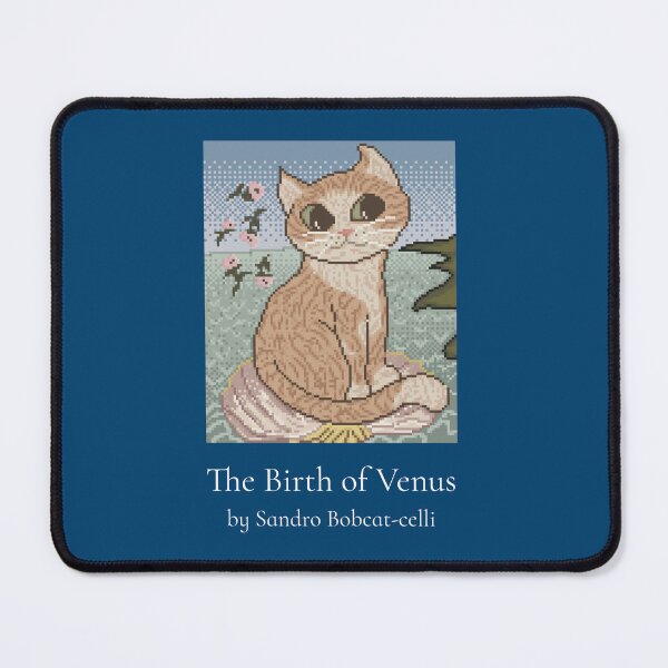 Item preview, The Birth of Venus by Sandro Bobcat-celli Funny Cat designed and sold by Sachie's Studio.