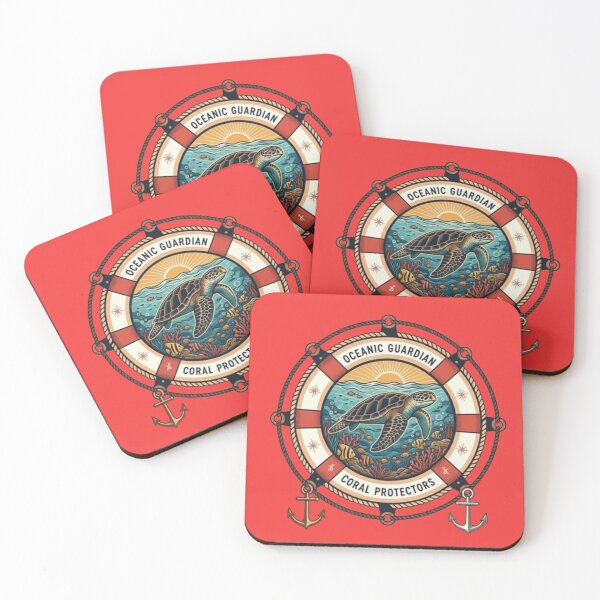Item preview, Oceanic Guardian – Coral Protectors Emblem designed and sold by Dogandesighn.
