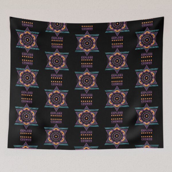 Item preview, “Cosmos Explore – Geometric Mandala Space Art” designed and sold by Dogandesighn.