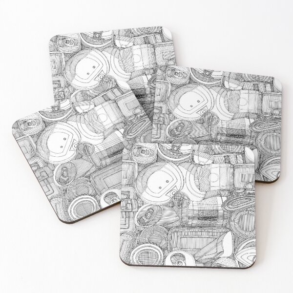 Item preview, tin cans bw designed and sold by scrummy.