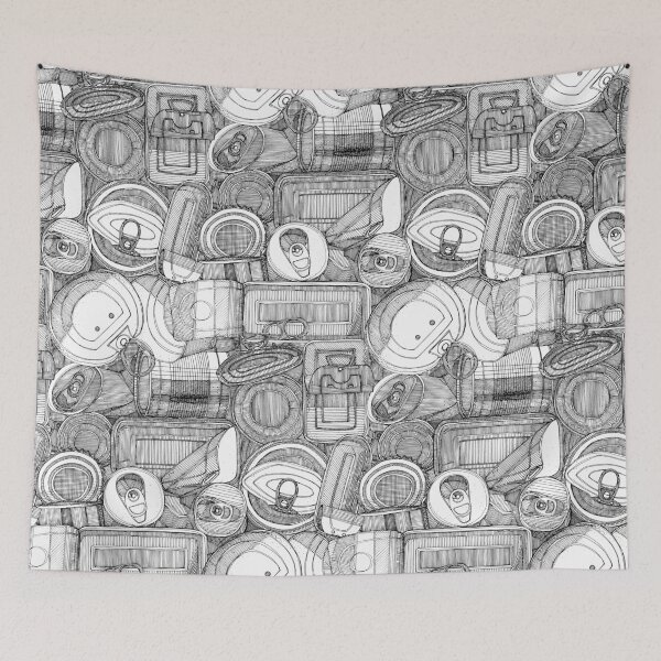 Item preview, tin cans bw designed and sold by scrummy.