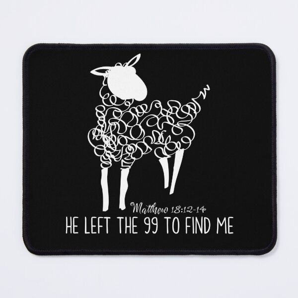 Item preview, Doodle White Sheep He Left the 99 to Find Me designed and sold by Forevermore.