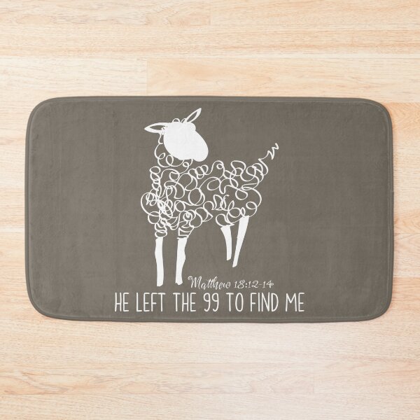 Item preview, Doodle White Sheep He Left the 99 to Find Me designed and sold by Forevermore.