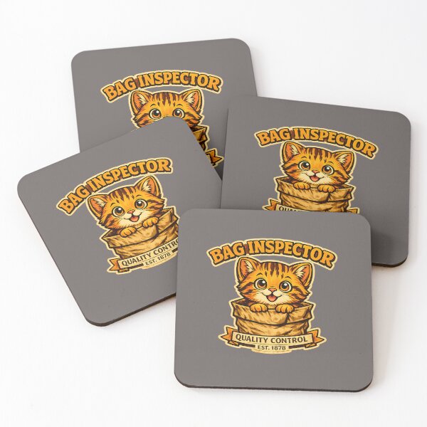 Item preview, Funny Cat Bag Inspector – Cute Retro Cat In Bag Vintage T-Shirt Design designed and sold by Irysek.