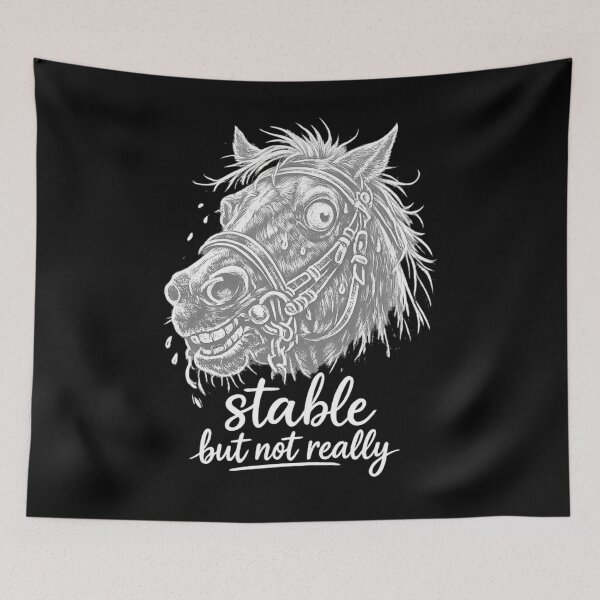 Item preview, Stable But Not Really Funny Equestrian Horse Lover designed and sold by Ali-printshop.