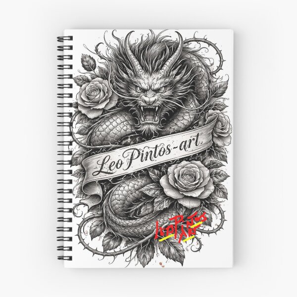 Item preview, Chinese dragon and tattoo style designed and sold by leonardopintos.