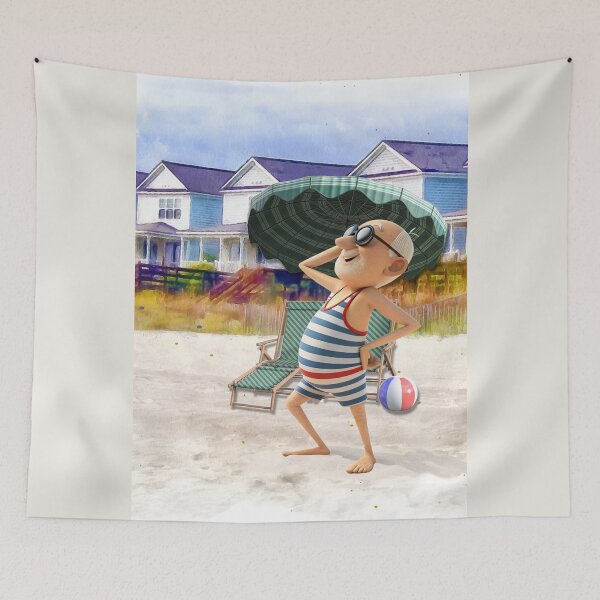Item preview, WHAT A GLORIOUS DAY AT THE BEACH designed and sold by Tammera.