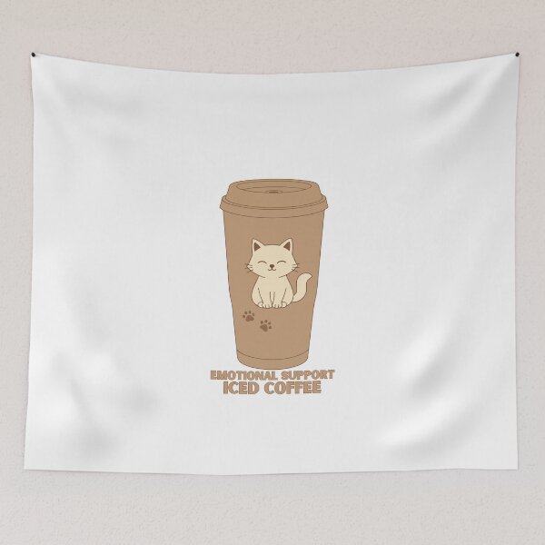 Item preview, Emotional Support Iced Coffee designed and sold by LuveraxArt.