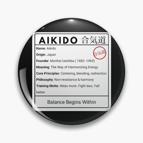 Item preview, Aikido - Technical Card designed and sold by The Dotted Brush.