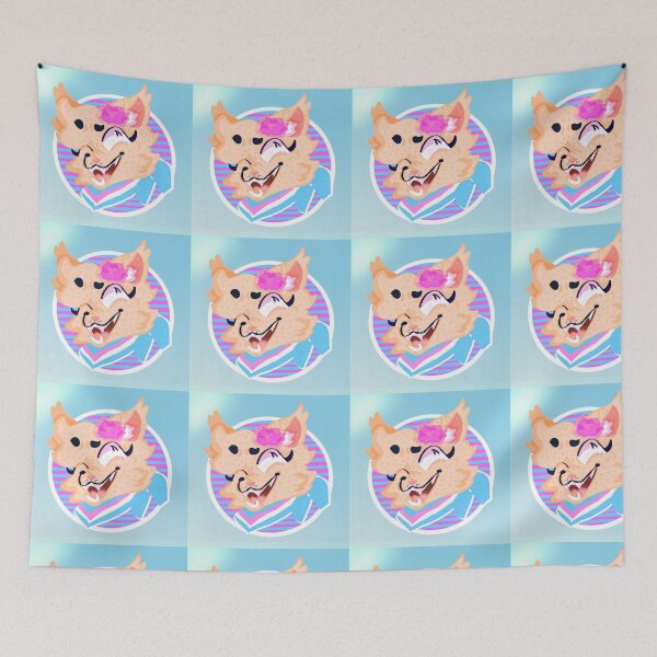 Item preview, Vaporwave Summertime Lapis the Cat designed and sold by TinnieShop.