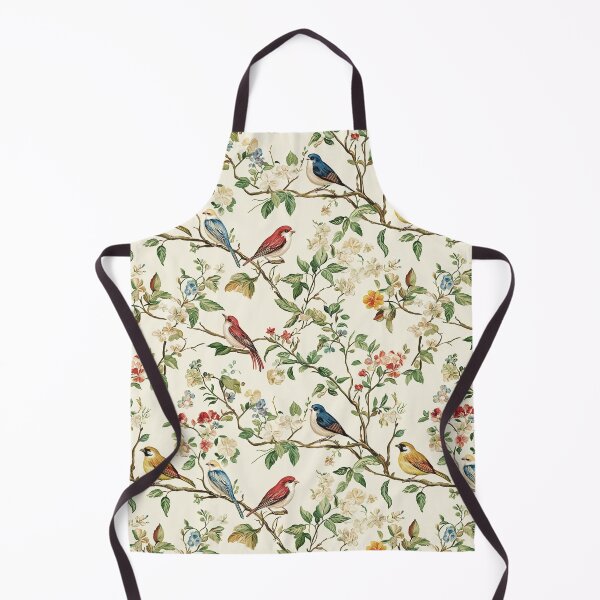 Item preview, Colorful Birds on Flowering Branches designed and sold by TheBohemianLark.