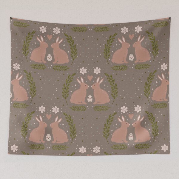 Item preview, Brown Easter bunnies designed and sold by Ana Gorozpe.