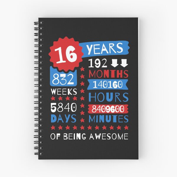 Item preview, 16 Years Of Being Awesome - Splendid 16th Birthday Gift Ideas designed and sold by MemWear.