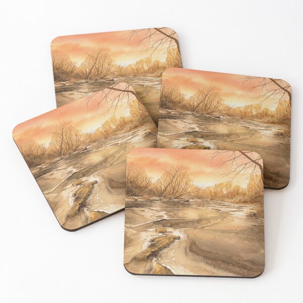 Item preview, Riverbed at Golden Hour designed and sold by Stefanrajzer.