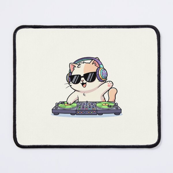 Item preview, Cute DJ Cat designed and sold by HoopeStylee.
