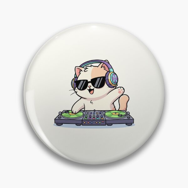 Item preview, Cute DJ Cat designed and sold by HoopeStylee.