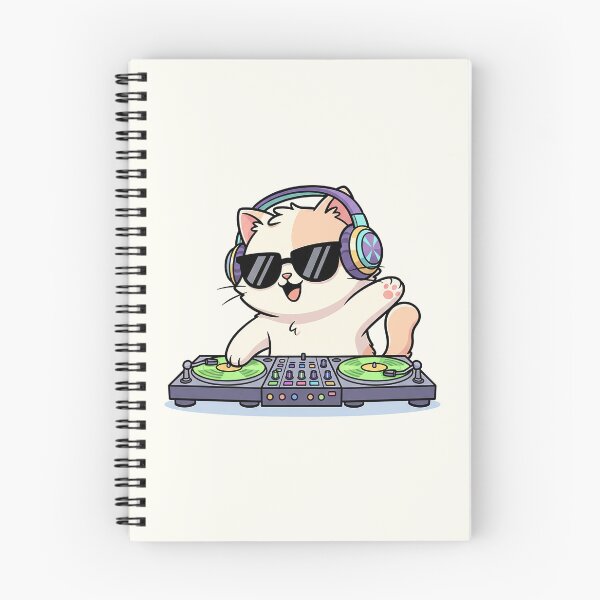 Item preview, Cute DJ Cat designed and sold by HoopeStylee.