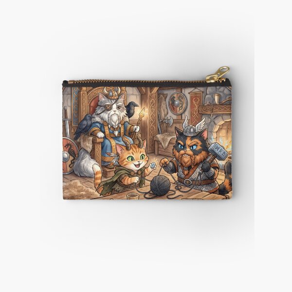 Item preview, Odin’s Meowjesty and the Viking Cats designed and sold by ArcaneCritters.