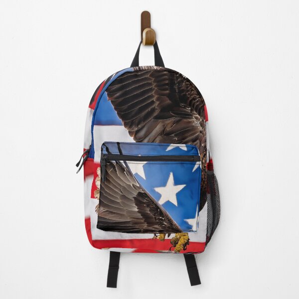 Item preview, Majestic American Bald Eagle in Flight – Patriotic USA Flag Freedom Design designed and sold by SmackBurgers.