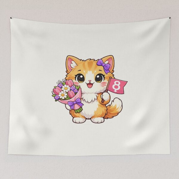 Item preview, Girl Power Cat designed and sold by HoopeStylee.