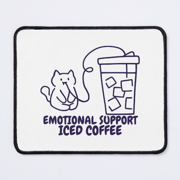 Item preview, Emotional Support Iced Coffee designed and sold by LuveraxArt.
