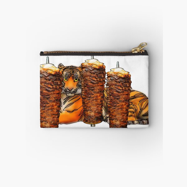 Item preview, Maple the Tiger With shawarma – Animalzandfood designed and sold by Ashley’sAnimalz.