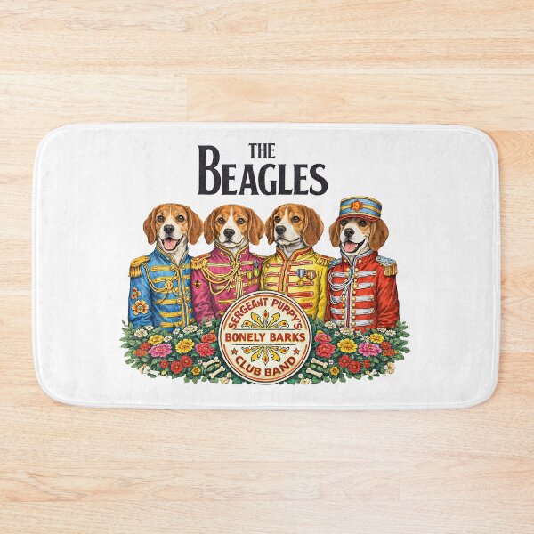 Item preview, The Beagles – Sergeant Puppy’s Bonely Barks Club Band – Retro Dog Music Parody designed and sold by DiamondSkyShirt.