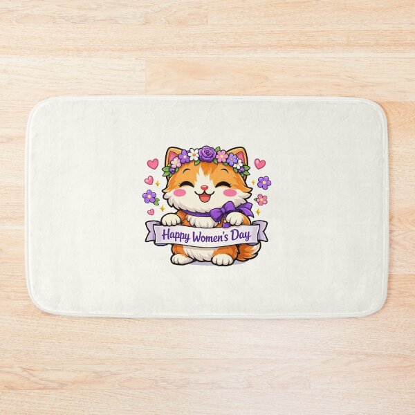 Item preview, Happy Women’s Day Cat designed and sold by HoopeStylee.