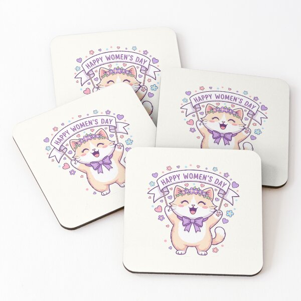 Item preview, Cute Women’s Day Cat designed and sold by HoopeStylee.