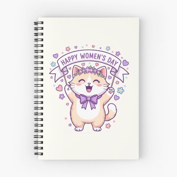Item preview, Cute Women’s Day Cat designed and sold by HoopeStylee.